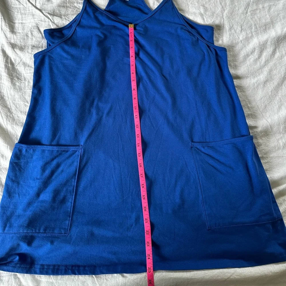 Blue Women’s Sleeveless Romper with Pockets size XL - Picture 7 of 9